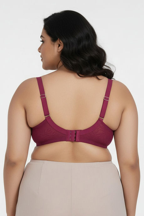 Zivame True Curv Lightly Lined Wired High 3/4Th Coverage Super Support - Beet Red — image 3